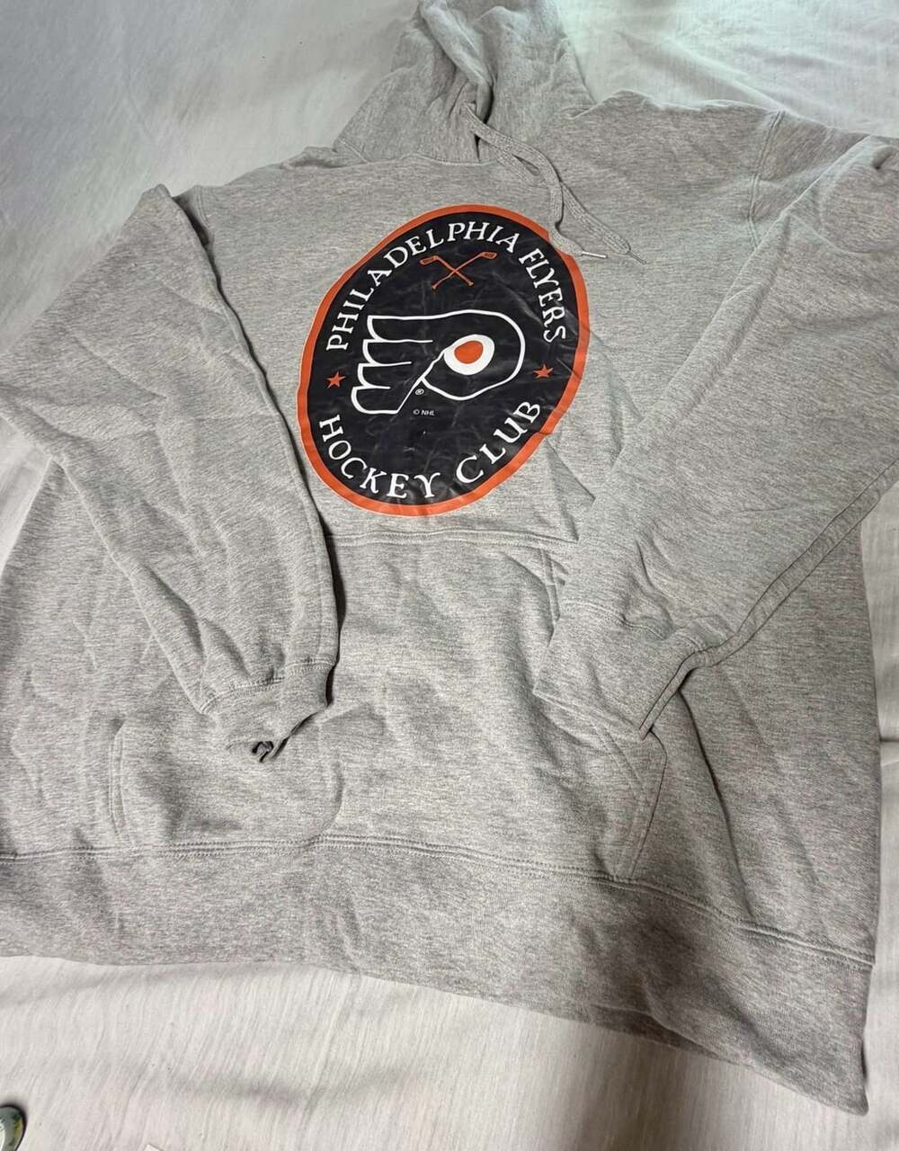 Blue 84 Philadelphia Flyers NHL Logo Pullover Hoodie Gray XL